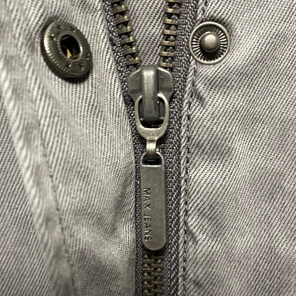 Sale ☀️ Max Jeans Gray Utility Cargo Vest Moto Boho XS - Picture 7 of 9